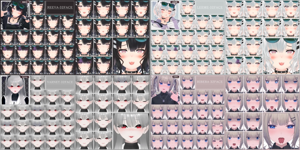 💗【FREE/74avatar】FaceAnimation❥集会コラボNovelty🔐💕