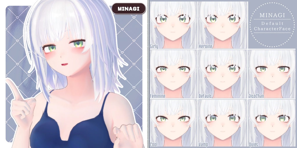 💗【FREE/74avatar】FaceAnimation❥集会コラボNovelty🔐💕