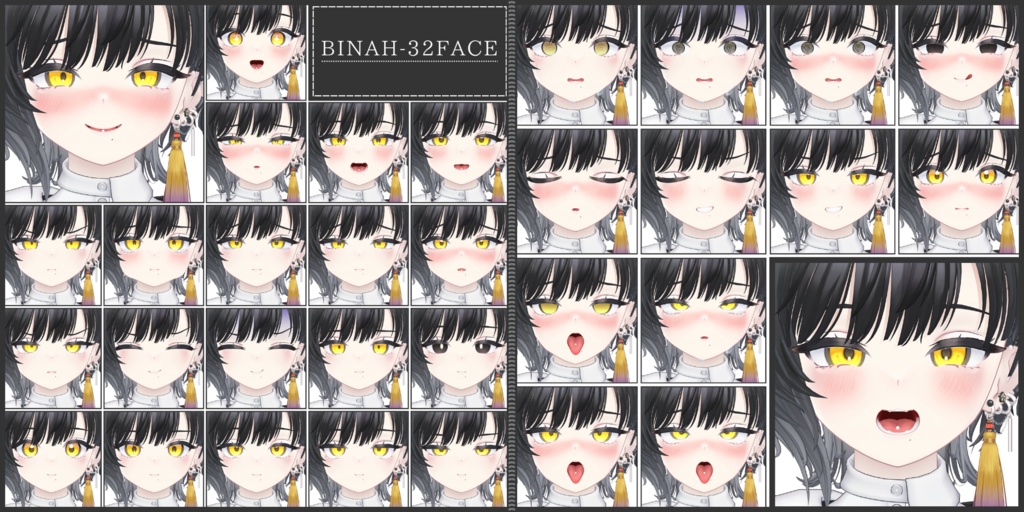 💗【FREE/74avatar】FaceAnimation❥集会コラボNovelty🔐💕