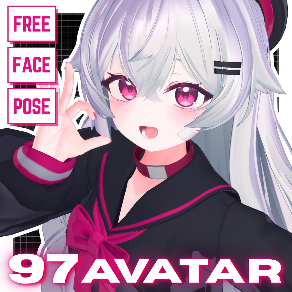 💗【FREE/97avatar】FaceAnimation❥集会コラボNovelty🔐💕