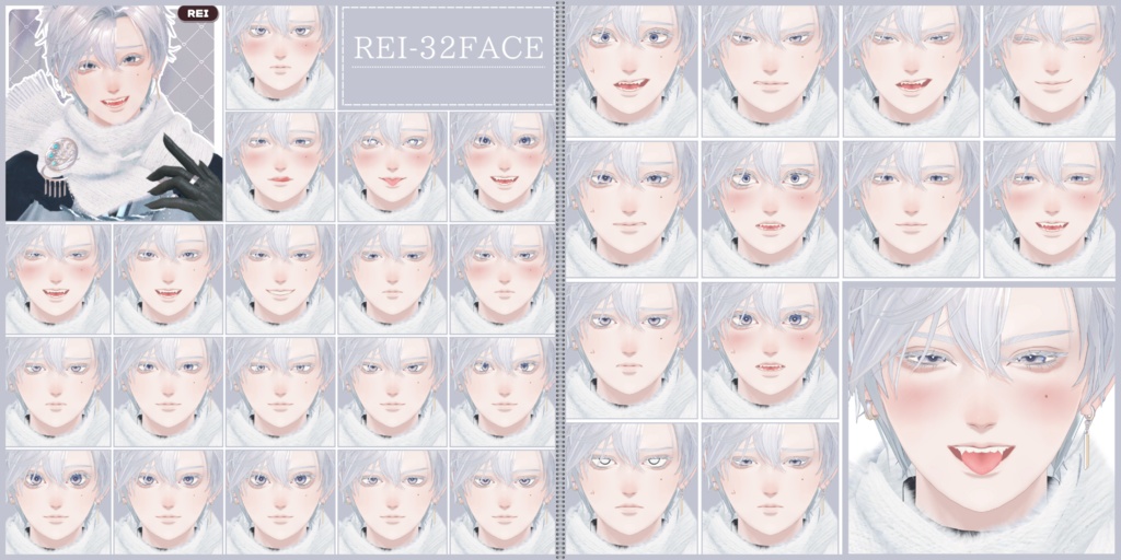 💗【FREE/74avatar】FaceAnimation❥集会コラボNovelty🔐💕