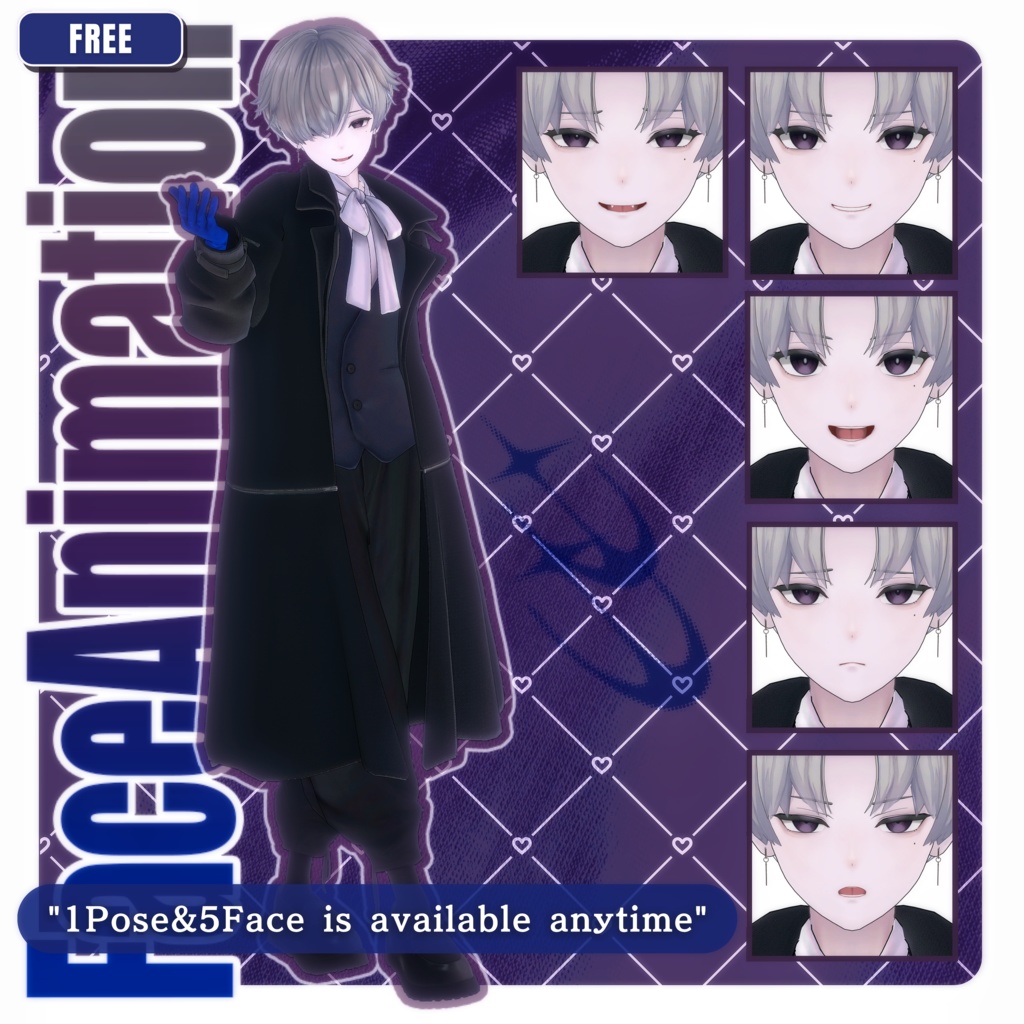 💗【FREE/無料】Kalne100Type❥動くまばたきFace&PoseAnimations⁺MakeupTexture ⌖ ݁˚