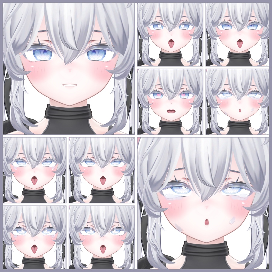 💗【FREE/無料】Sio100Type❥動くまばたきFace&PoseAnimations ⌖ ݁˚