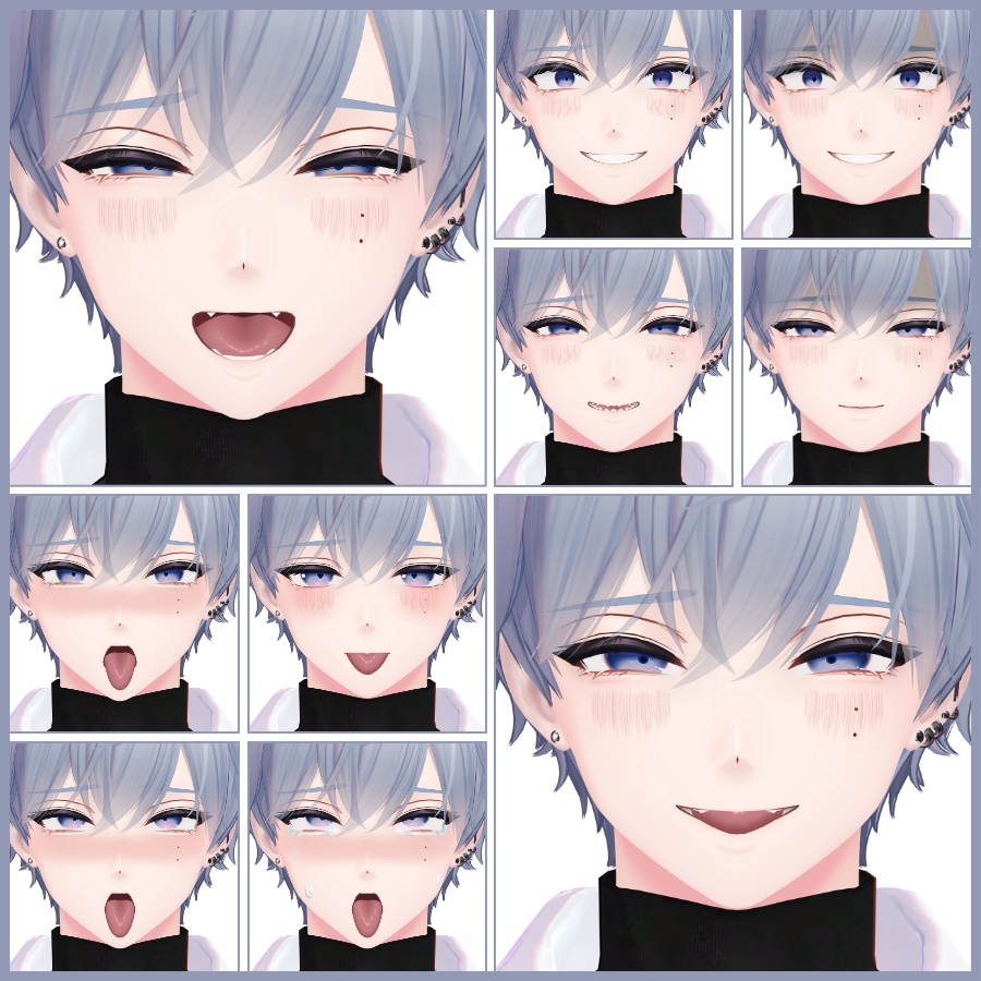 💗【FREE/無料】Komano100Type❥動くまばたきFace&PoseAnimations ⌖ ݁˚