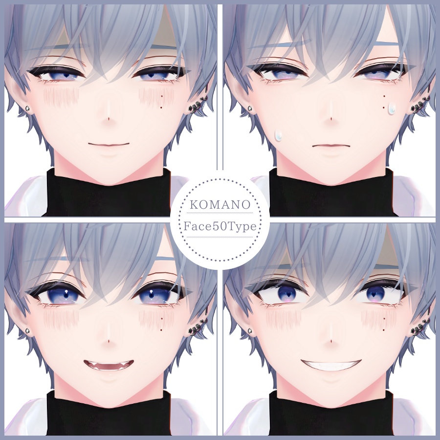 💗【FREE/無料】Komano100Type❥動くまばたきFace&PoseAnimations ⌖ ݁˚