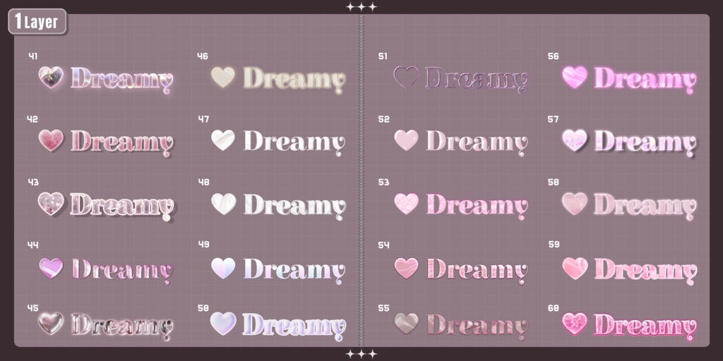 💗【FREE/商用OK】+500StylePack❥文字装飾レイヤースタイル