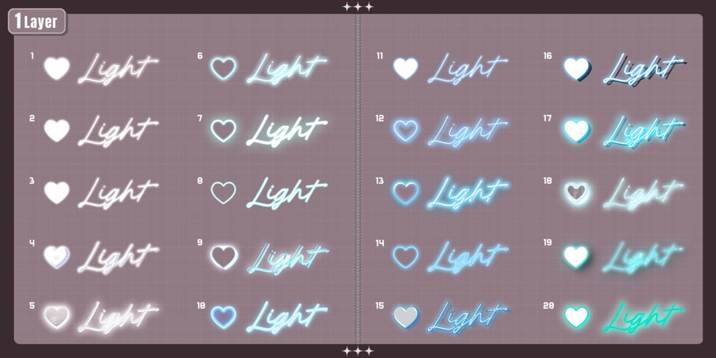 💗【FREE/商用OK】+500StylePack❥文字装飾レイヤースタイル