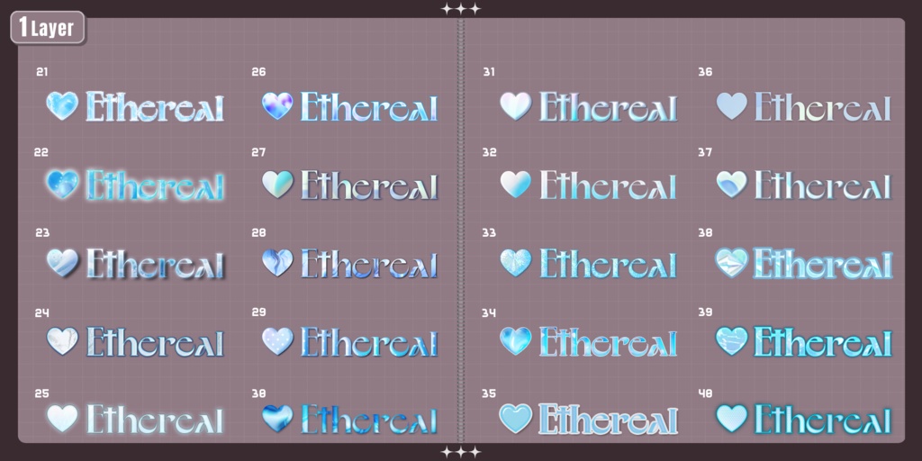 💗【FREE/商用OK】+500StylePack❥文字装飾レイヤースタイル