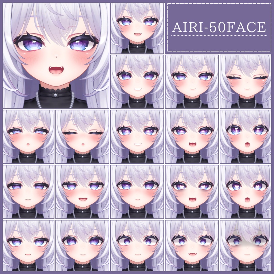 💗【FREE/無料】Airi100Type❥動くまばたきFace&PoseAnimations ⌖ ݁˚