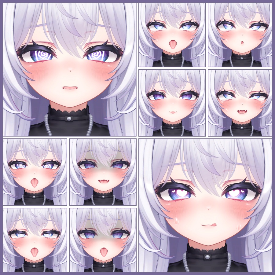 💗【FREE/無料】Airi100Type❥動くまばたきFace&PoseAnimations ⌖ ݁˚