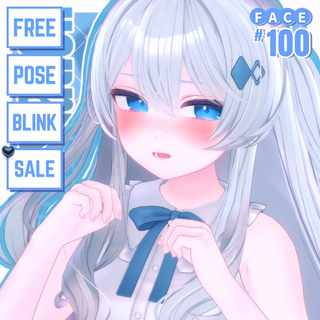 💗【FREE/無料】Lime100Type❥動くまばたきFace&PoseAnimations ⌖ ݁˚