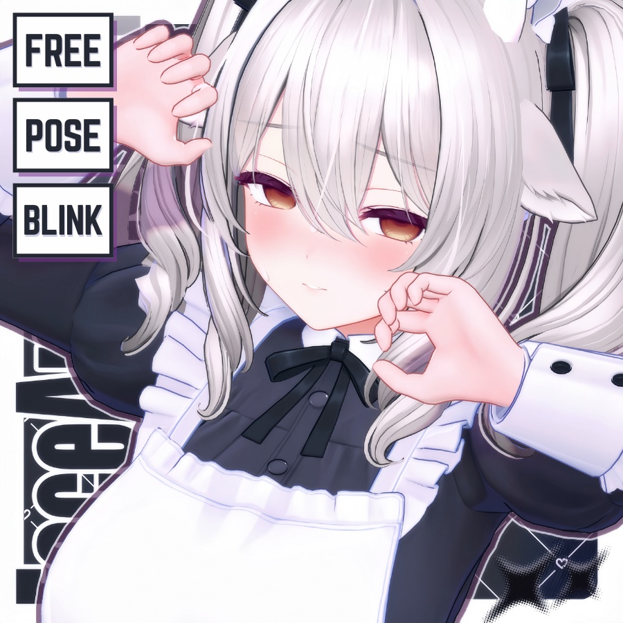 💗【FREE/無料】Milltina100Type❥動くまばたきFace&PoseAnimations ⌖ ݁˚