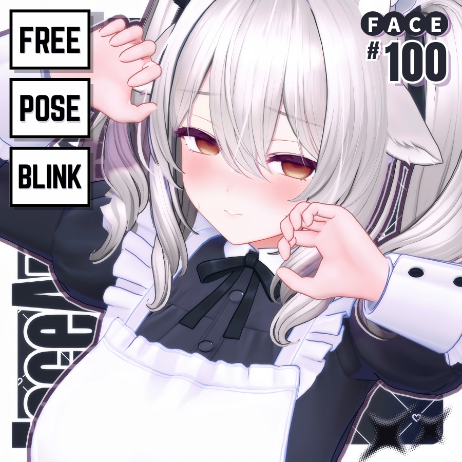 💗【FREE/無料】Milltina100Type❥動くまばたきFace&PoseAnimations ⌖ ݁˚
