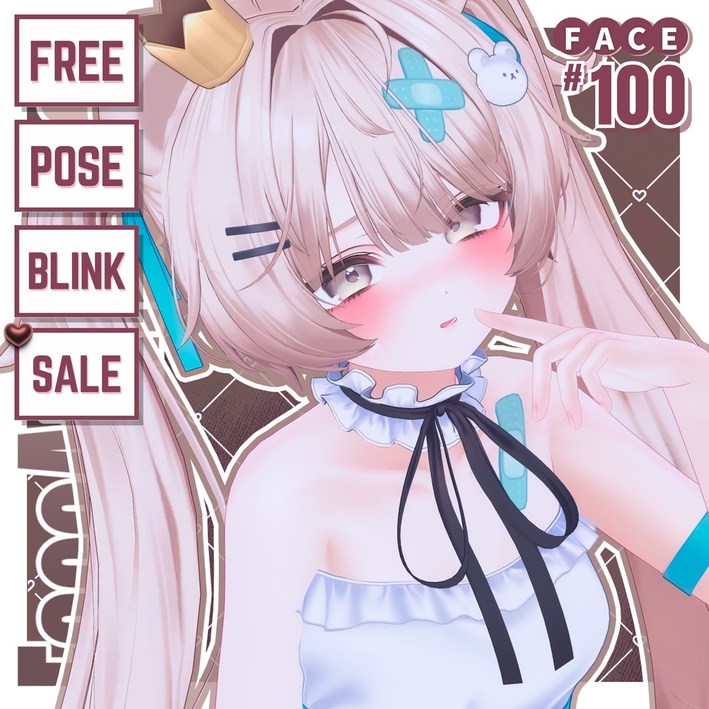 🌕~10/31sale【FREE/無料】Milfy100Type❥動くまばたきFace&PoseAnimations ⌖ ݁˚
