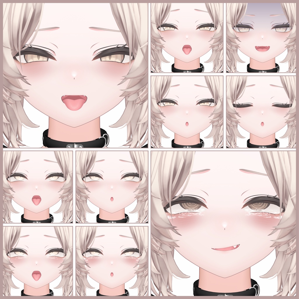 💗【FREE/無料】Mao100Type❥動くまばたきFace&PoseAnimations ⌖ ݁˚