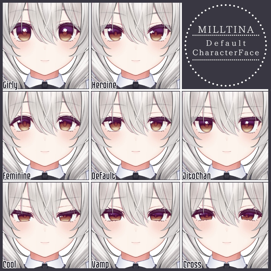 💗24h限定❗️【FREE/無料】ミルティナMilltina100Type ❥ Face&Pose Animations ⌖ ݁˚