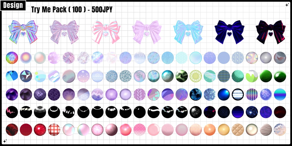 🌕【FREE/商用CC0】手描き⁺500 Liltoon MatCap-Vol.1