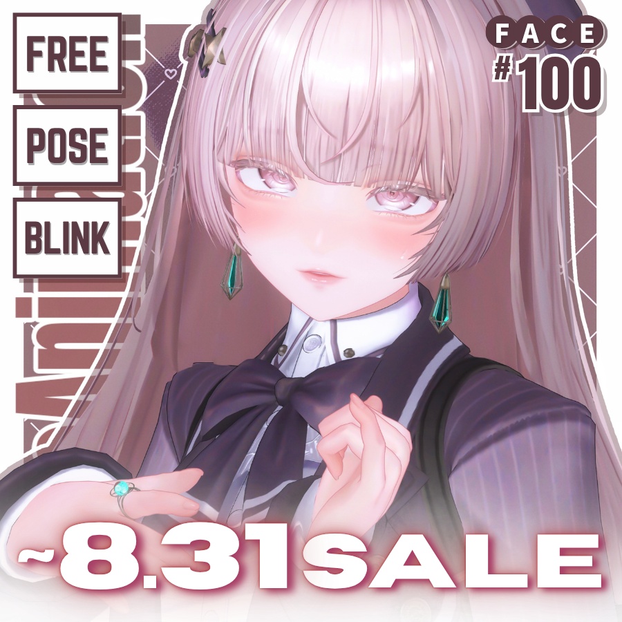 !!SALE~8.31 !! 💗【FREE/無料】Lumina100Type❥動くまばたきFace&PoseAnimations ⌖ ݁˚