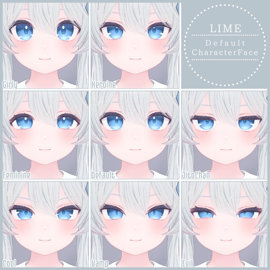 💗48h限定無料増加中💗【FREE/無料】Lime100Type❥動くまばたきFace&PoseAnimations ⌖ ݁˚