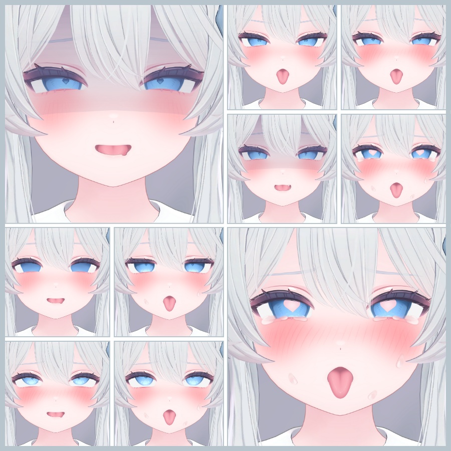 💗48h限定無料増加中💗【FREE/無料】Lime100Type❥動くまばたきFace&PoseAnimations ⌖ ݁˚