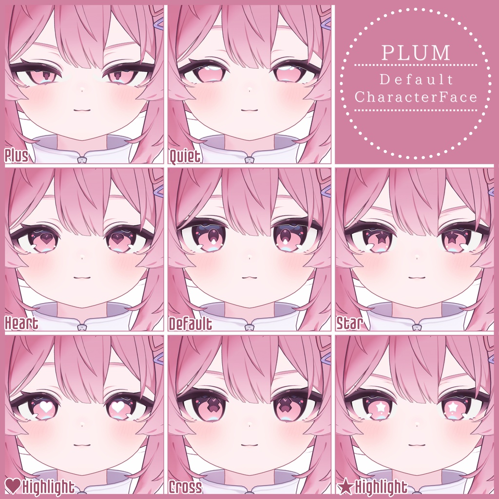 💗~1/11sale【FREE/無料】Plum100Type❥動くまばたきFace&PoseAnimations ⌖ ݁˚