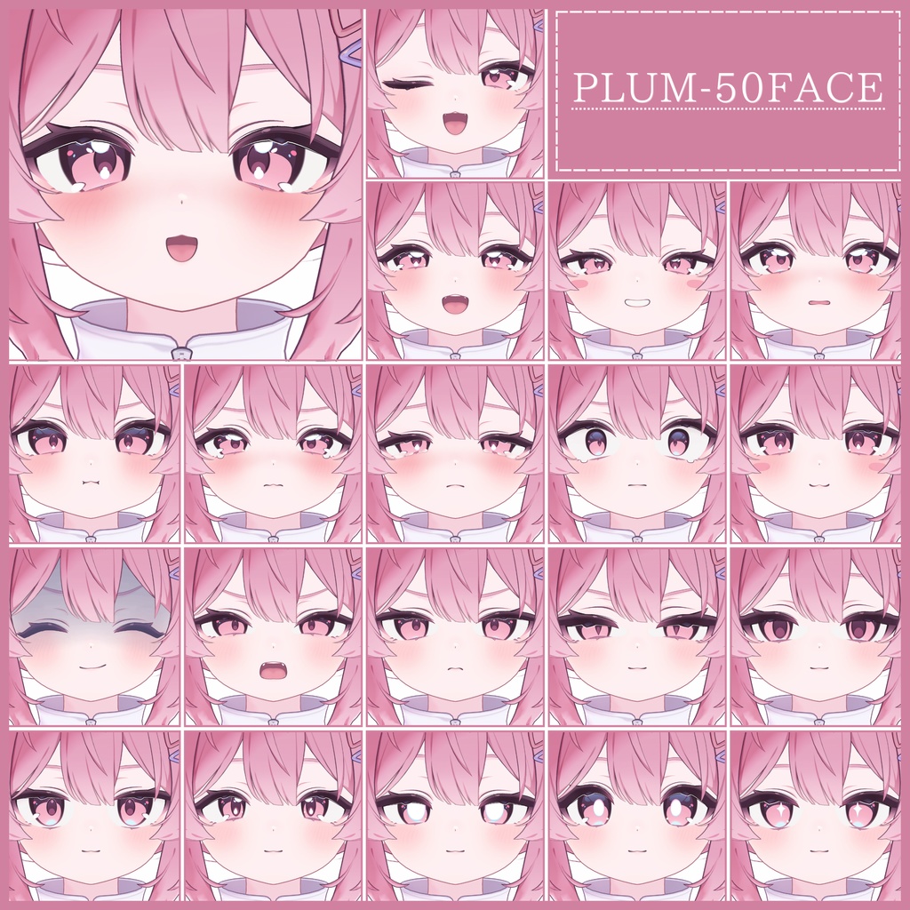 💗~1/11sale【FREE/無料】Plum100Type❥動くまばたきFace&PoseAnimations ⌖ ݁˚
