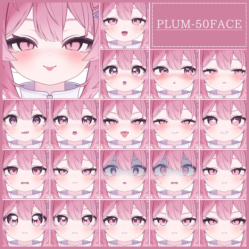 💗~1/11sale【FREE/無料】Plum100Type❥動くまばたきFace&PoseAnimations ⌖ ݁˚
