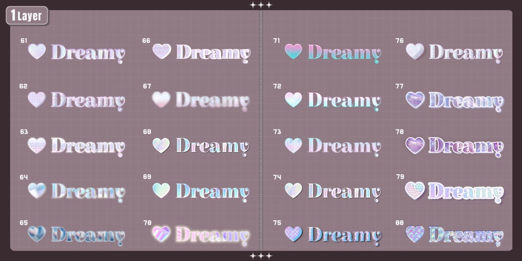 💗72h限定FREE&SALE【FREE/商用OK】+500StylePack❥文字装飾レイヤースタイル