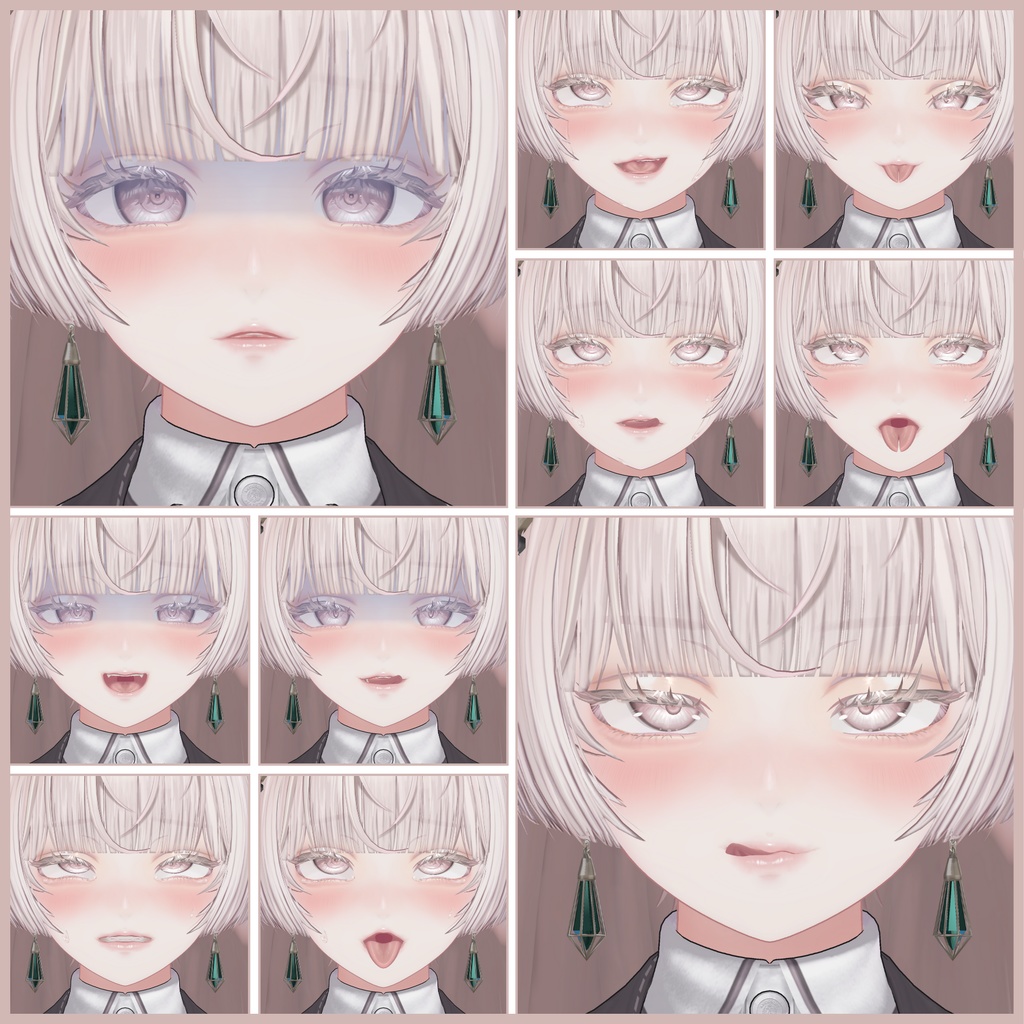 🎁24h限定FREE🎁【FREE/無料】Lumina100Type❥動くまばたきFace&PoseAnimations ⌖ ݁˚