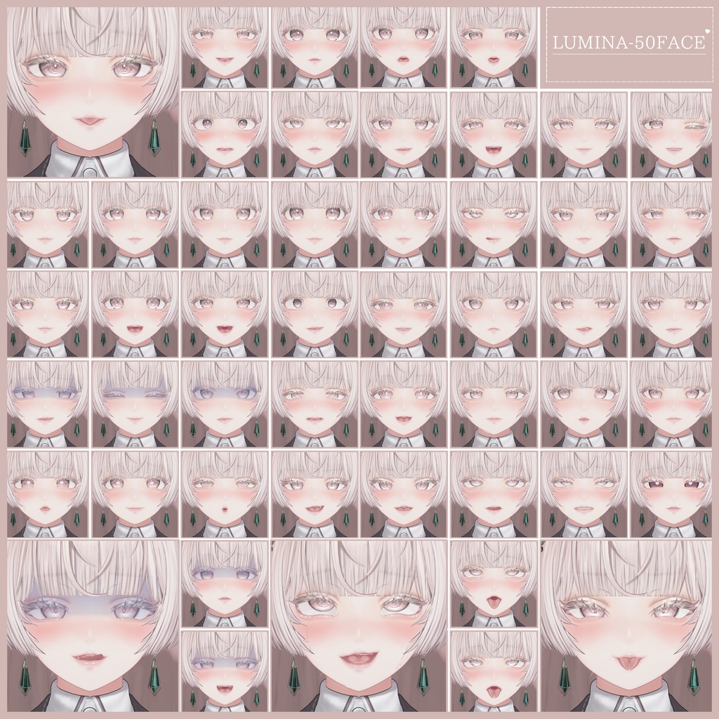 🎁24h限定FREE🎁【FREE/無料】Lumina100Type❥動くまばたきFace&PoseAnimations ⌖ ݁˚