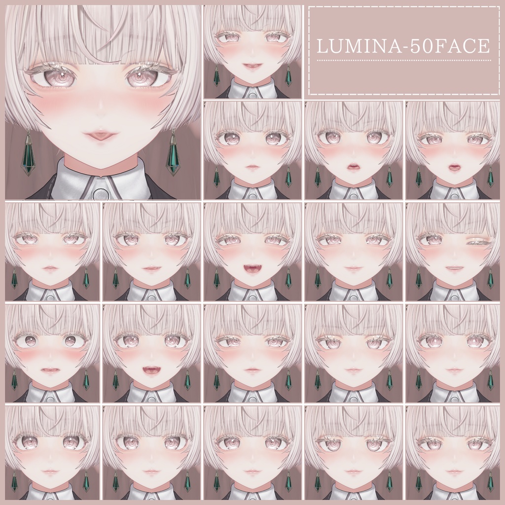 🎁24h限定FREE🎁【FREE/無料】Lumina100Type❥動くまばたきFace&PoseAnimations ⌖ ݁˚