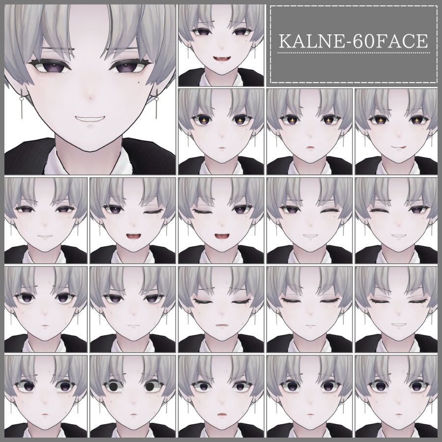 🎁48h限定FREE🎁【FREE/無料】Kalne100Type❥動くまばたきFace&PoseAnimations⁺MakeupTexture ⌖ ݁˚