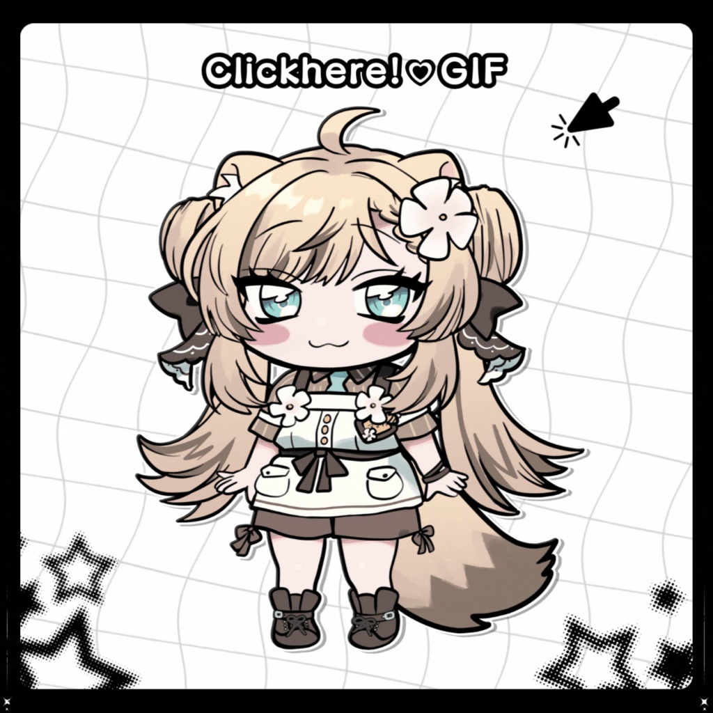 🎁24h限定FREE🎁【FREE/無料】Rurune100Type❥動くまばたきFace&PoseAnimations ⌖ ݁˚