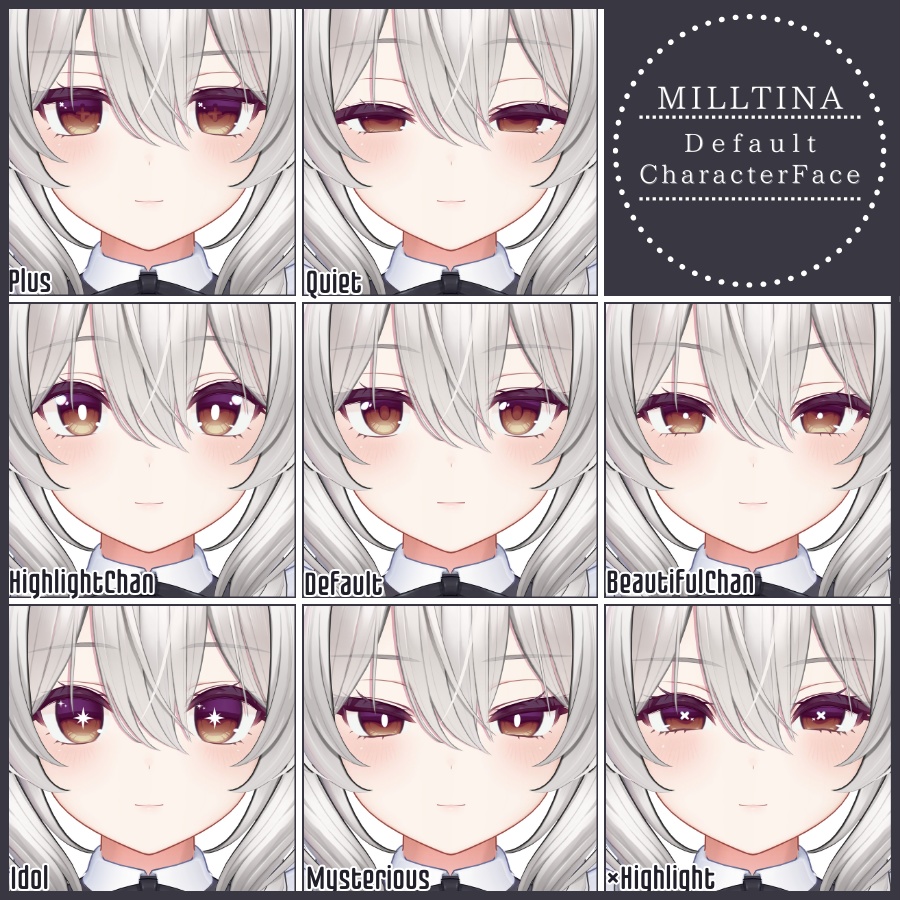 🎁24h限定FREE🎁【FREE/無料】Milltina100Type❥動くまばたきFace&PoseAnimations ⌖ ݁˚