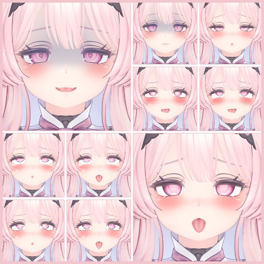 🎁24h限定FREE🎁【FREE/無料】Selestia100Type❥動くまばたきFace&PoseAnimations ⌖ ݁˚