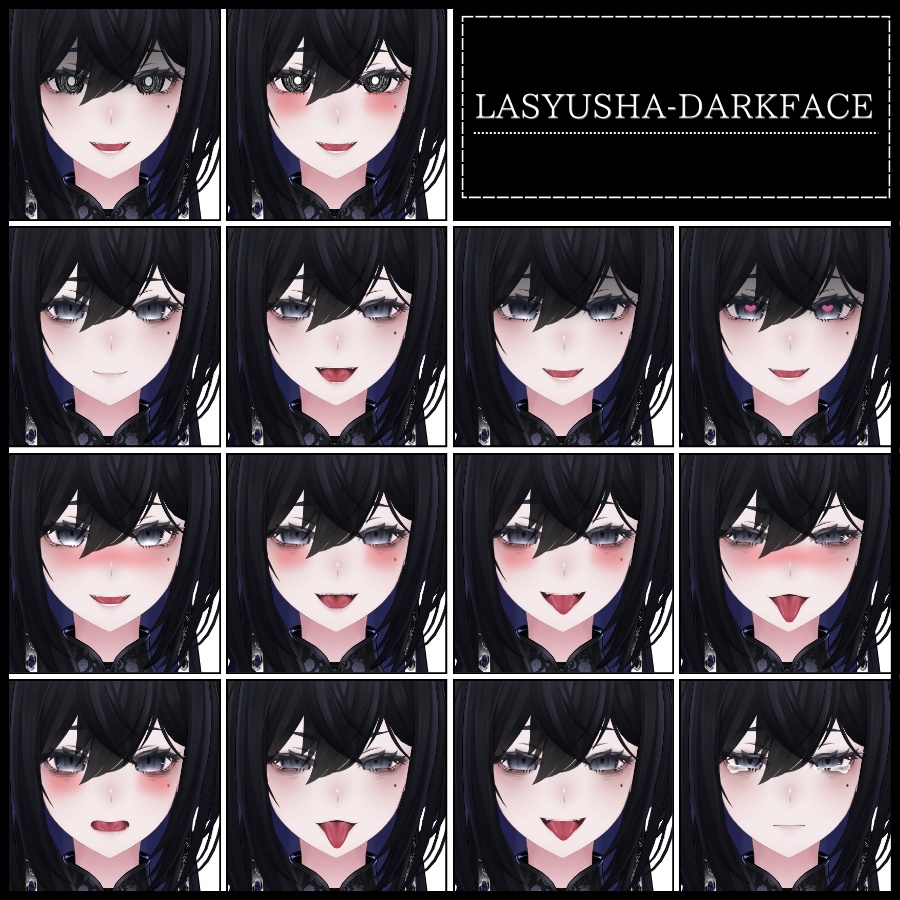 🎁24h限定FREE🎁【FREE/無料】Lasyusha100Type❥動くまばたきFace&PoseAnimations ⌖ ݁˚