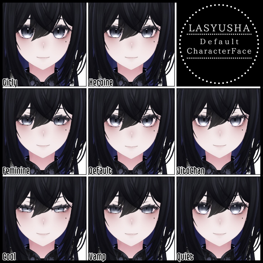 🎁24h限定FREE🎁【FREE/無料】Lasyusha100Type❥動くまばたきFace&PoseAnimations ⌖ ݁˚