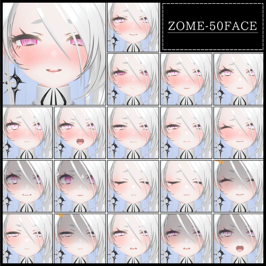 🎁24h限定FREE🎁【FREE/無料】Avzomend100Type❥動くまばたきFace&PoseAnimations ⌖ ݁˚