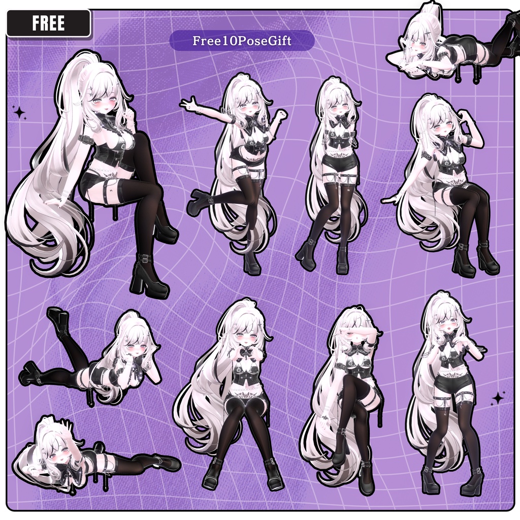 🎁48h限定FREE🎁&~2/18SALE【FREE/商用OK】撮影向けPoseAnimation ❮ ⁺500-Vol.1 ❯