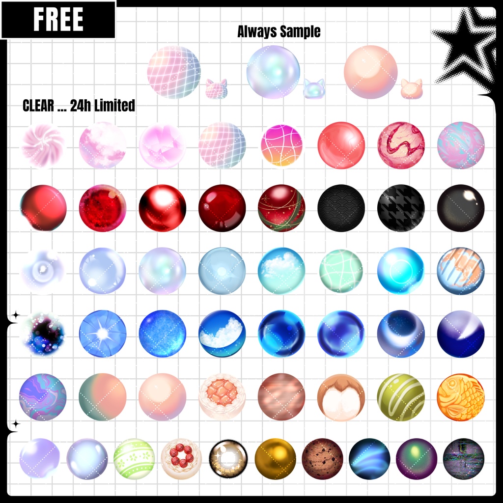 🌕24h FREE🌕【~3/17SALE/FREE/商用CC0】手描き⁺500-Liltoon MatCap