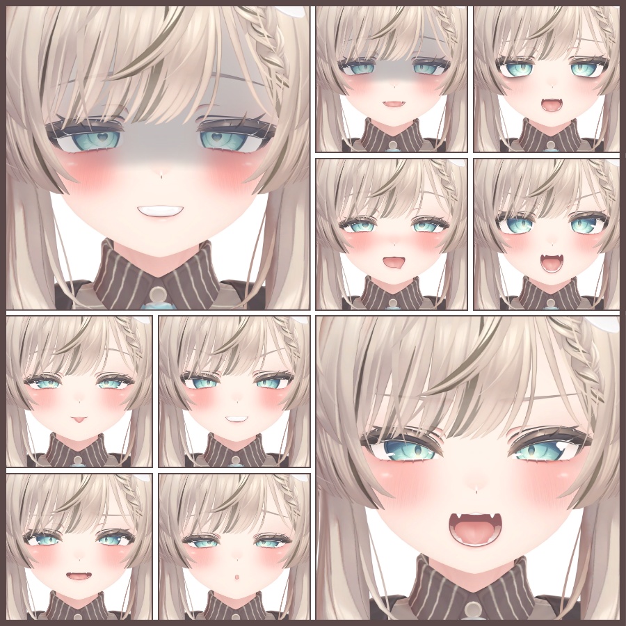 ⏰️24h 50FREE⏰️【FREE/無料】Manuka100Type❥動くまばたきFace&PoseAnimations ⌖ ݁˚