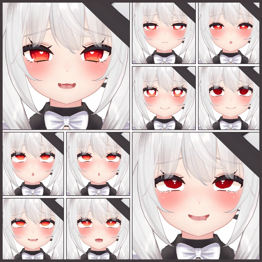 ⏰️24h 20FREE⏰️【FREE/無料】Maya100Type❥動くまばたきFace&PoseAnimations ⌖ ݁˚