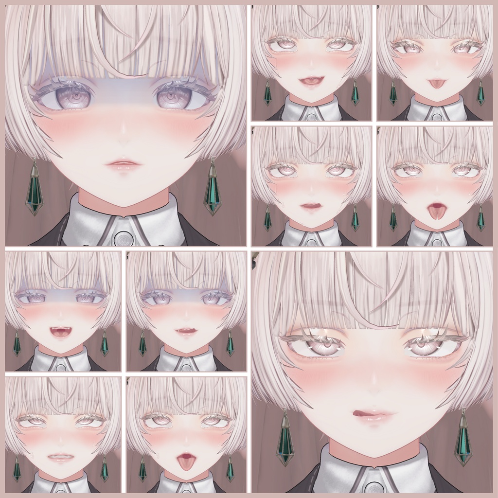 ⏰️24hFREE-30FACE⏰️【FREE/無料】Lumina100Type❥動くまばたきFace&PoseAnimations ⌖ ݁˚