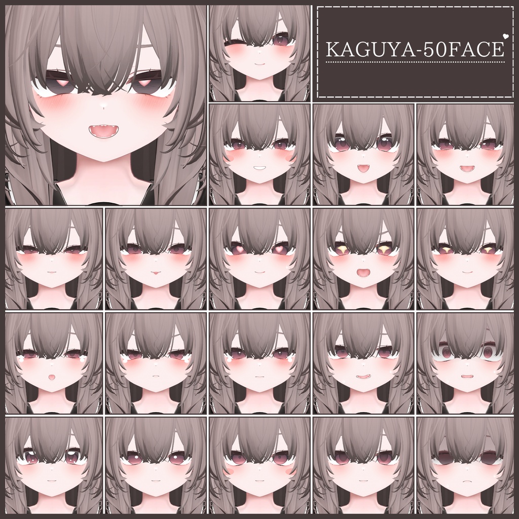 !!発売記念SALE~7.31!!💗【FREE/無料】Kaguya100Type❥動くまばたきFace&PoseAnimations ⌖ ݁˚