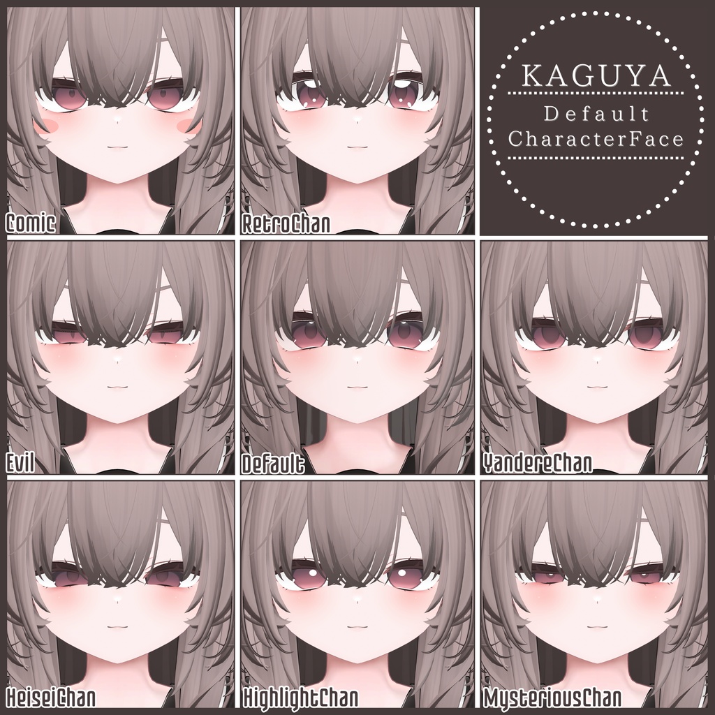 !!発売記念SALE~7.31!!💗【FREE/無料】Kaguya100Type❥動くまばたきFace&PoseAnimations ⌖ ݁˚