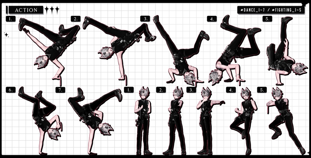 ❤️🔥発売記念BIG SALE~11.15!【FREE/商用OK】撮影向けPoseAnimation ❮ ⁺500-Vol.3 ❯