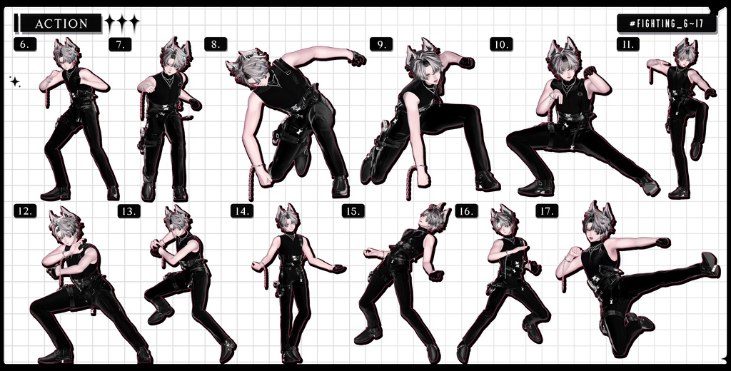 ❤️🔥発売記念BIG SALE~11.15!【FREE/商用OK】撮影向けPoseAnimation ❮ ⁺500-Vol.3 ❯
