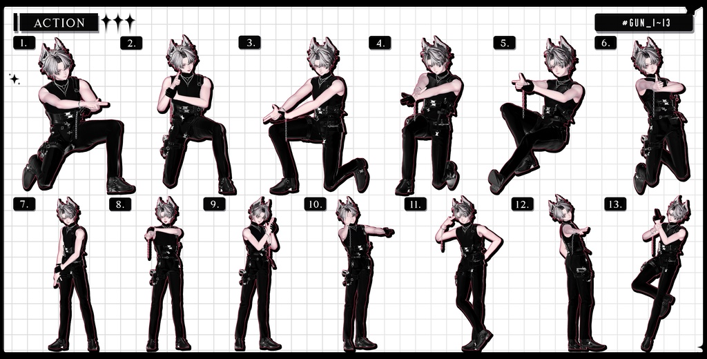 ❤️🔥発売記念BIG SALE~11.15!【FREE/商用OK】撮影向けPoseAnimation ❮ ⁺500-Vol.3 ❯