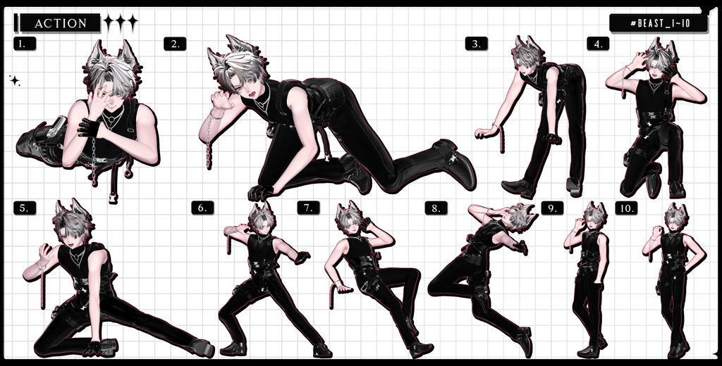 ❤️🔥発売記念BIG SALE~11.15!【FREE/商用OK】撮影向けPoseAnimation ❮ ⁺500-Vol.3 ❯