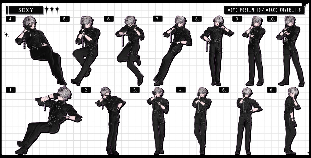 ❤️🔥発売記念BIG SALE~11.15!【FREE/商用OK】撮影向けPoseAnimation ❮ ⁺500-Vol.3 ❯